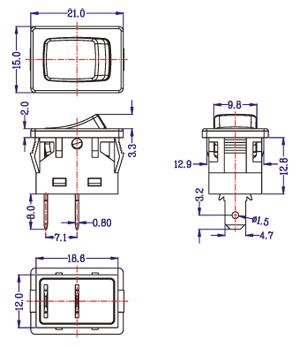 KAB2A（防尘）尺寸